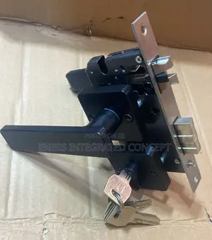 High Quality Black Coated Door Lock - Small Engine