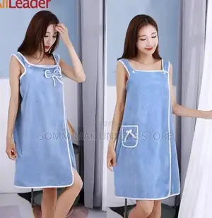 Bath Towel, Shoulder Straps Wearable Women Skirt Dress