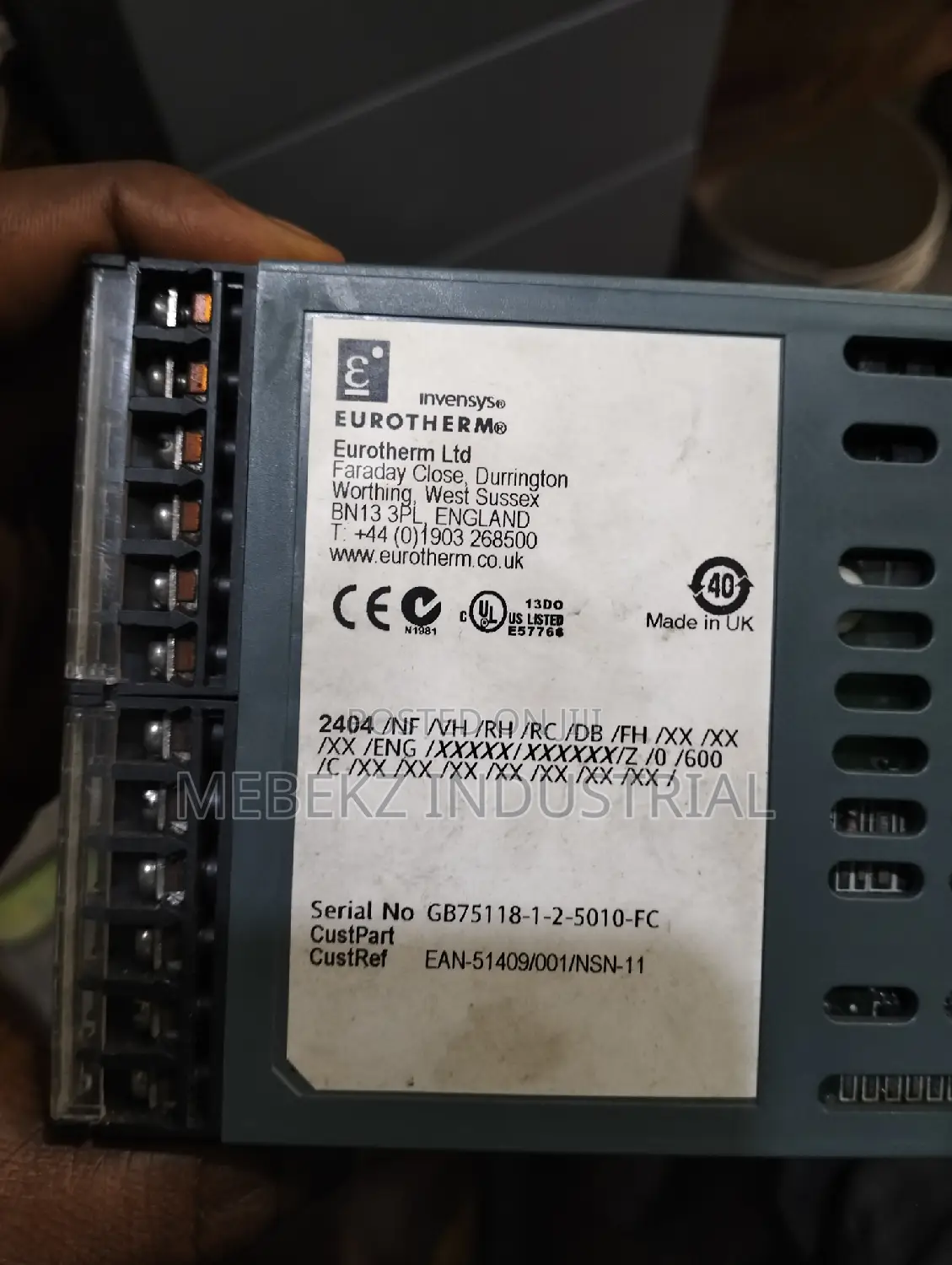 Eurotherm Temperature Controller 2404