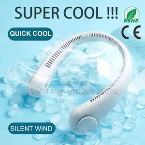 Rechargeable Hanging Neck Fan Portable Folding Bladeless Fan