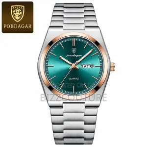 Original Poedagar GREEN Dail Silver Chain Watch Is Available
