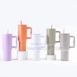 New 40 Oz Tumbler With Handle Vacuum Insulated Mug