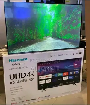 Brand New Hisense 55" Vidda Smart Tv>Bluetooth>Flameless>