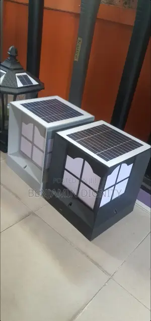 Cube Solar Pillar Lamp