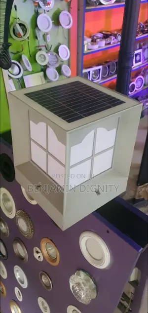 Cube Solar Pillar Lamp