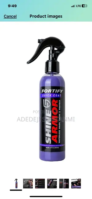 Shine Armor Ceramic Coating Wax Hydrophobic 8fl Oz