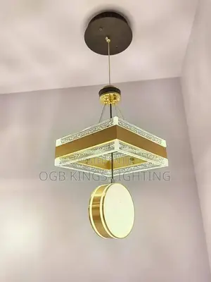 LED Chandelier Light 3 Colors Changing Warm and Blue Light