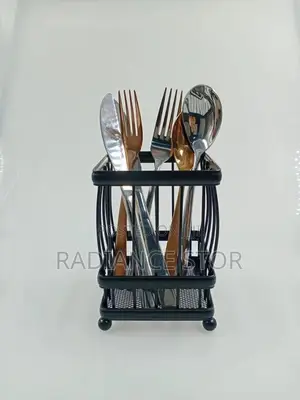 Quality Black Cutlery Rack