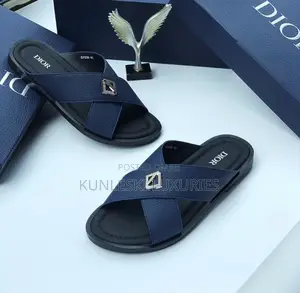Original Dior Leather Slippers Collections for Men