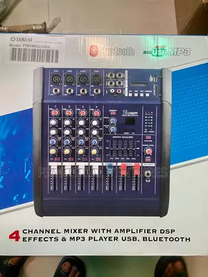 Yamaha 4 Channel Professional Powered Mixer Pmx4020usb