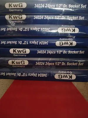 KWG 34024 24pcs 1/2" Dr. Socket Set( Metric Imperial)