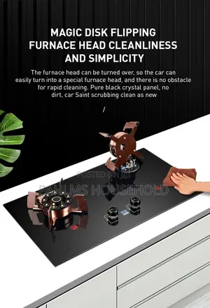 Built-in Flip Double Burner Gas Cooker