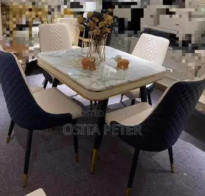 Marble Dining Table by 4 Seaters