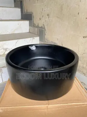 Matt Black Countertop Basin (Pedicure Bowl)
