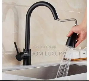Pull Out Black Kitchen Sink Faucet