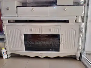 World Class Tv Stand With Electric Fire Display - White