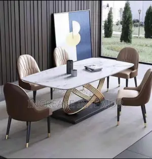 High Quality Imported Luxury Marble Dining Sets