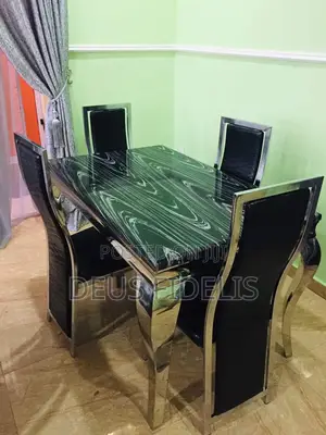 Marble Top Dining Table Set for 4