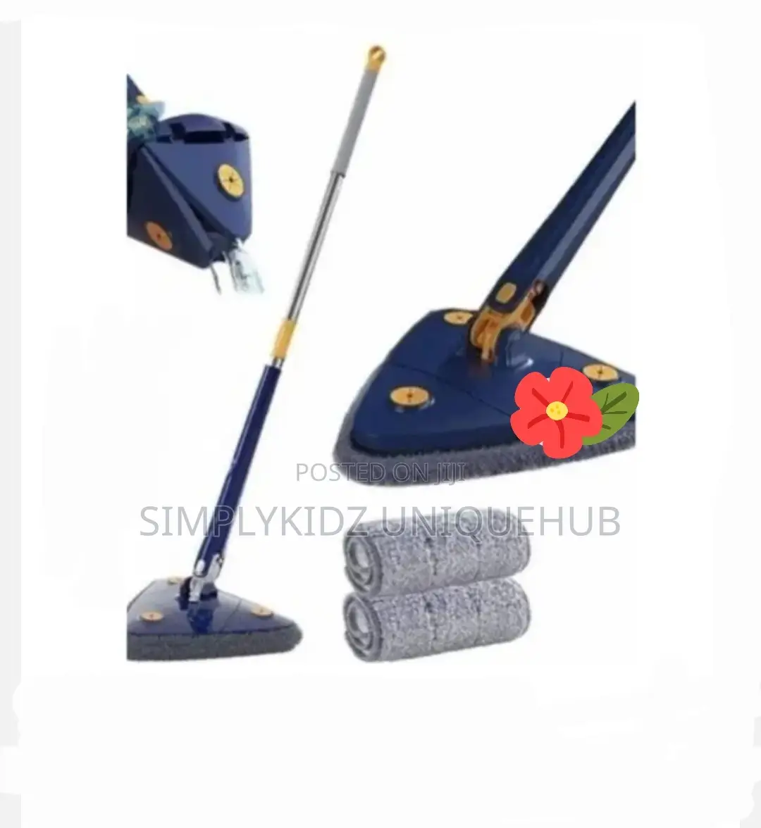 Triangular Self Squeeze,Adjustable Hands Free Cleaning Mop