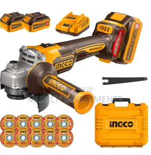 INGCO 115mm Cordless Angle Grinder 20V Brushless Angle Grind