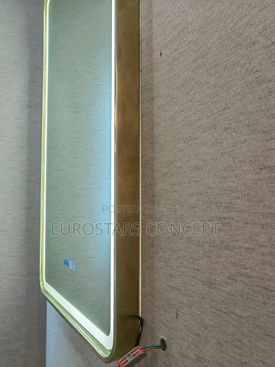 Square Gold Luxury Led Mirror