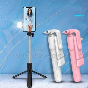 Extendable Selfie Stick With Led Light And Tripod Stand