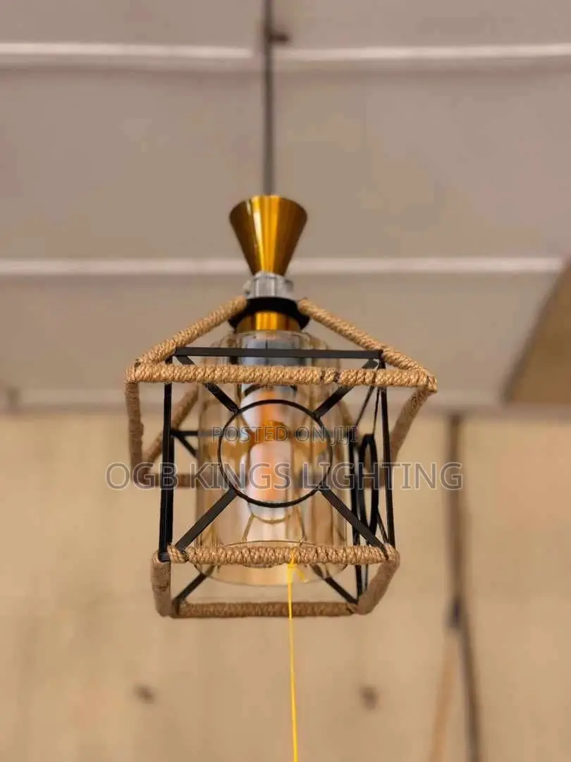 Single Iron E27 Pendant Light Indoor Lighting