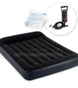 Intex Inflatable Double Size Pillow Airbed With Hand Pump