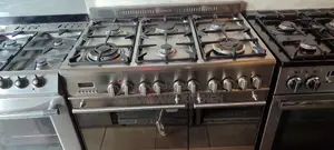 6 Burner Industrial Standing Gas Cooker With Grill, Oven Etc
