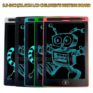 8.5-Inch LCD Writing Board for Kids (Black, White)