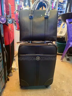 Genuine Leather, Carry-on Box And Laptop Bag.