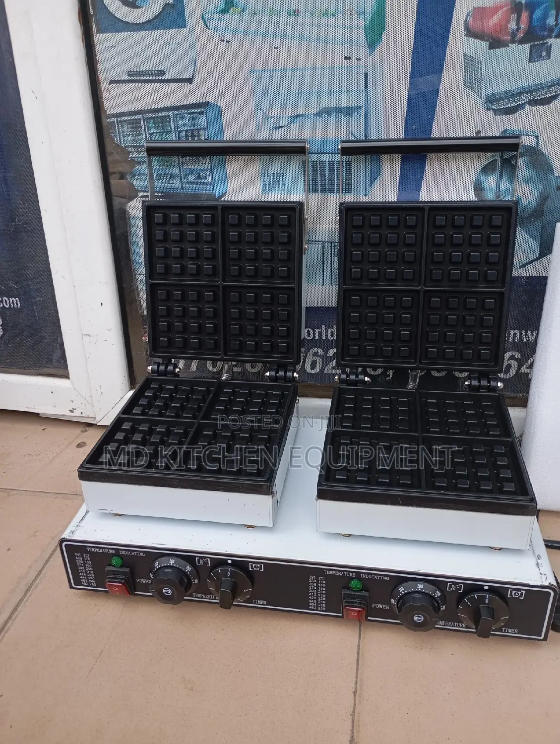 Square Double Waffle Maker