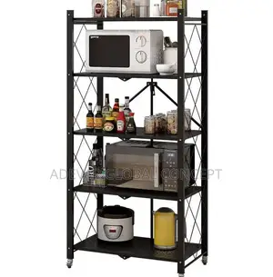 5 Layers Kitchen Shelf Multi-Layer Foldable Storage Rack