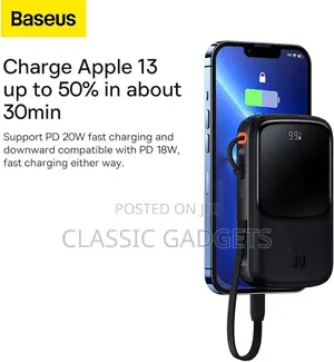 BASEUS Qpow Pro 10000mah 20W Digital Display Power Bank