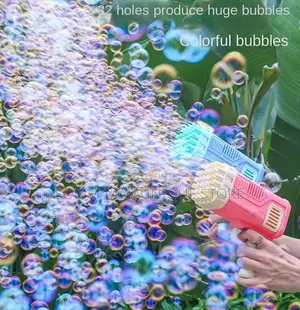 Children's 32 Hole Bubble Machine Bubble Gun