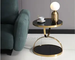 New Modern Luxury Glass Top Side Stools