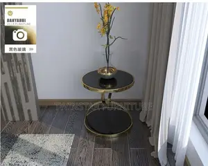 New Modern Luxury Glass Top Side Stools
