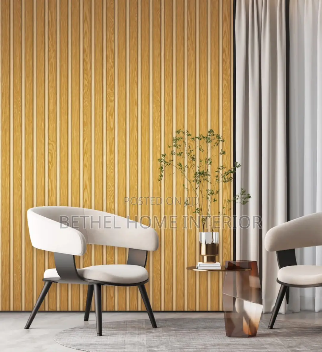 Fluted Design Wallpaper