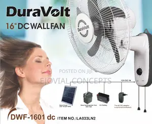 Duravolt 16" Ac/Dc Wall Fan DWF-1601
