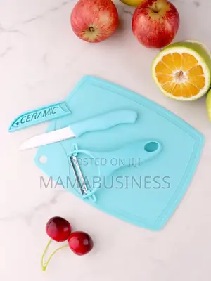 Fruit Knife Cutting Board Ceramic Set-3pcs
