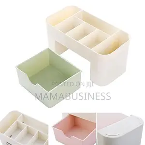 Plastic Multi Functional Rectangular Cosmetic Storage Box