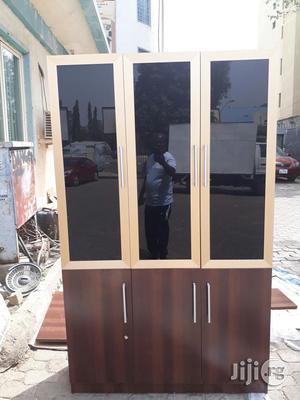 3 Doors Pure Wooden Book Shelve