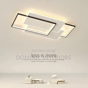 Square Iron Acrylic Led Ceiling Lamp