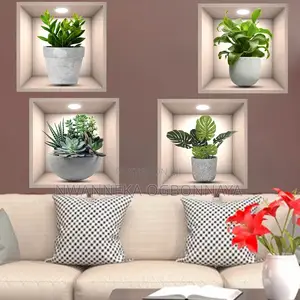 Potted Plant Illustration Decoration Sticker