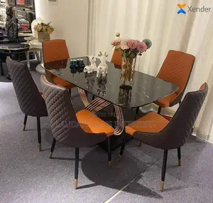 Royal Exquisite Designed Marble Top Dining Set
