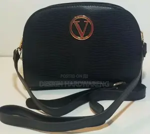 Chic Crossbody Handbag Black Made by Joan Vass