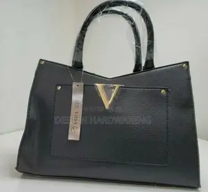 Joan Vass Designer Black Hand Bag