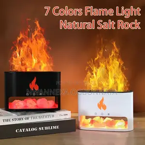 Fireplace Humidifier Crystal Salt Rock Fire Lamp