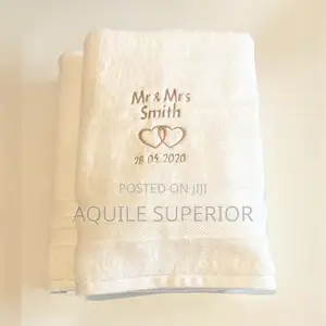 Embroidered Towels Branding for Wedding Gifts