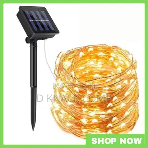 12 Meters Solar Lamp String Outdoor Waterproof Fairy Light